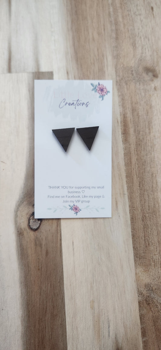 011 - Triangle Stud Earrings 