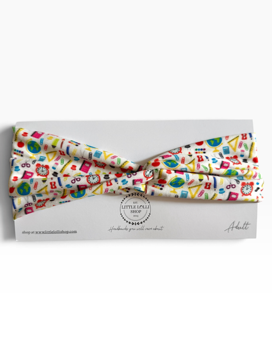 035 - White Teacher Headband