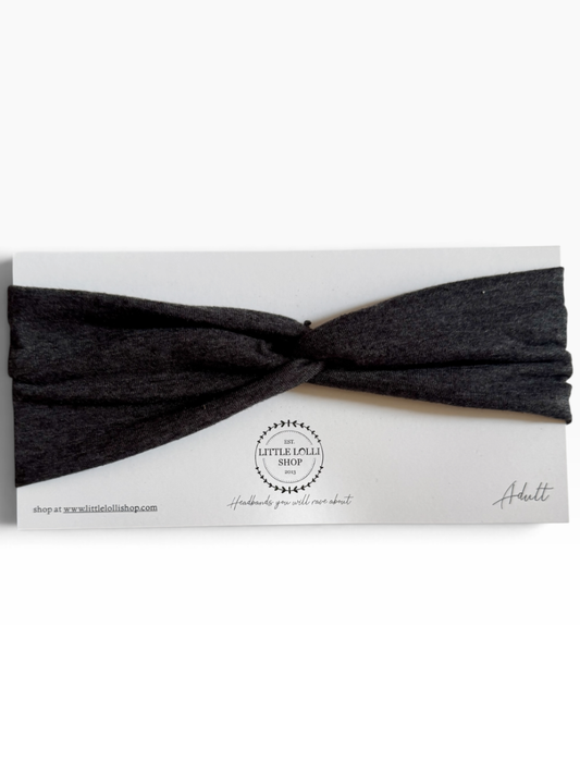 035 - Dark Heathered Gray Headband