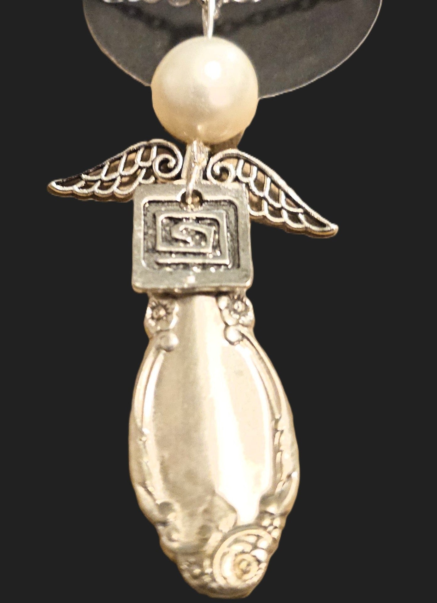 070 - Silverware Angel Necklace