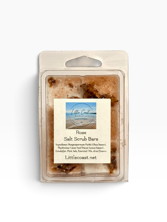065 - Rose Salt Scrub Cubes