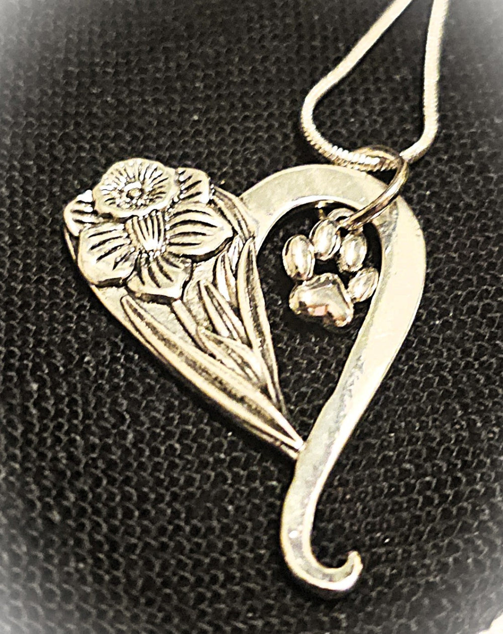 070 - I HEART My Pet Necklace | Small Paw