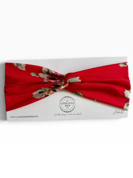 035 - Fuchsia Floral Headband