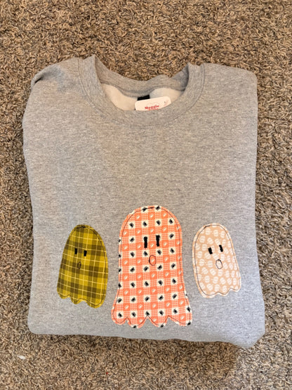 063 - Ghost Patchwork Sweatshirt | XL
