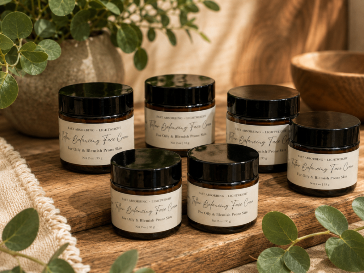 067 - Tallow Balancing Face Cream for Oily & Blemish Prone Skin - 2 oz