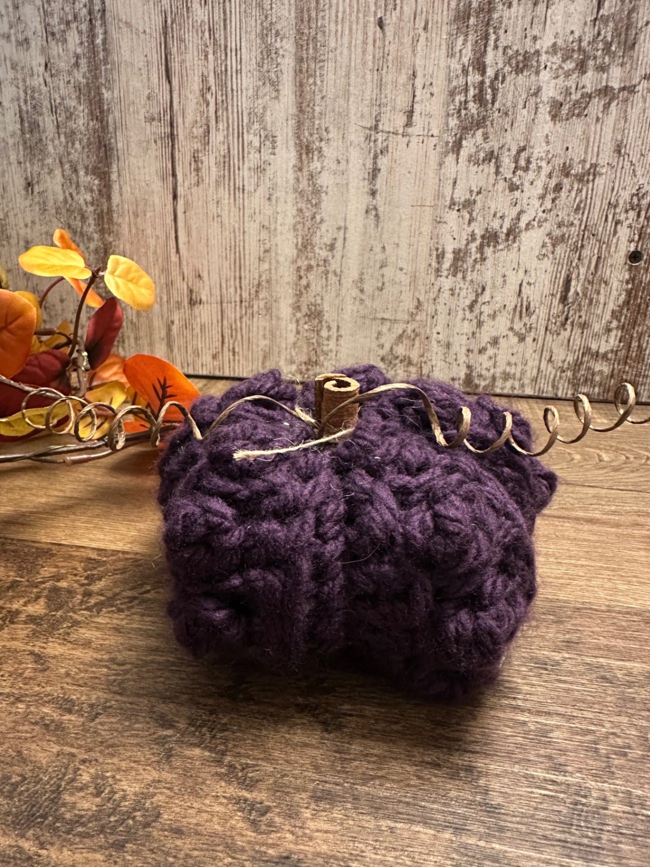08 - Crochet Bobble Pumpkin | Purple
