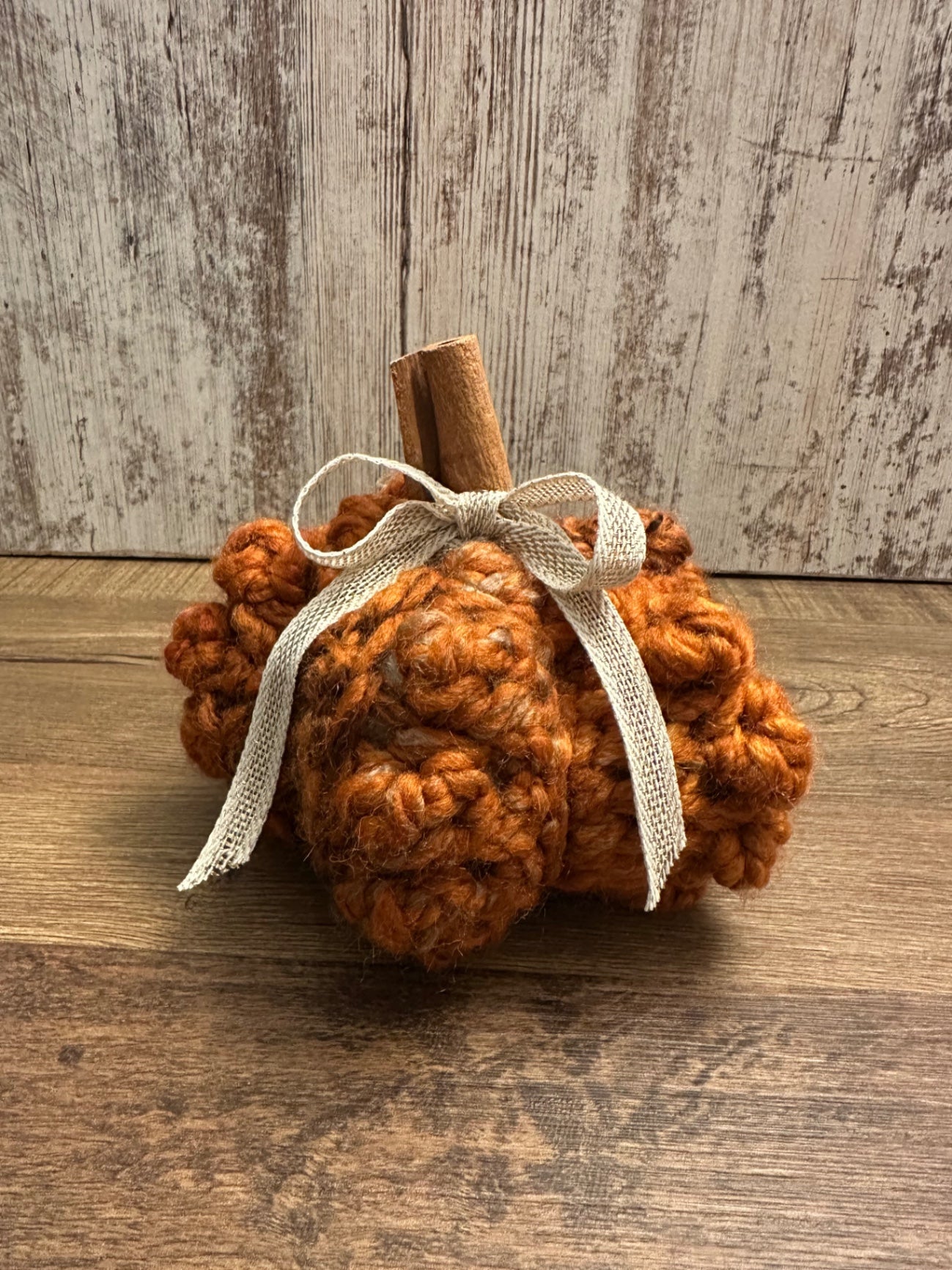 08 - Crochet Bobble Pumpkin | Orange