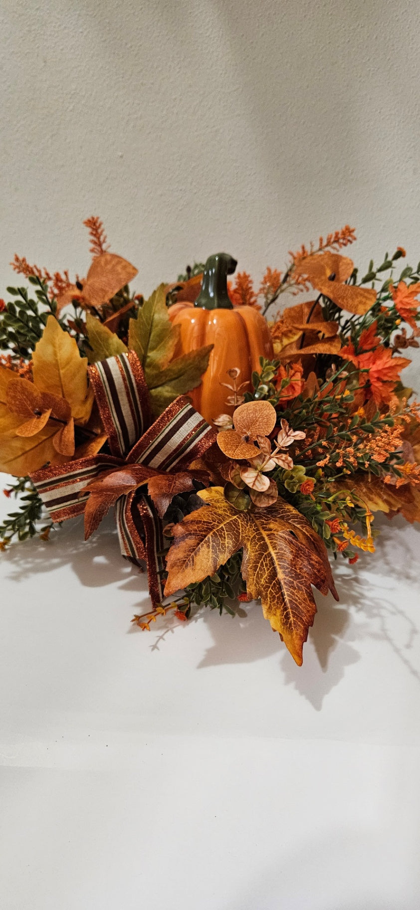 054 - Pumpkin Garden Floral Centerpiece 