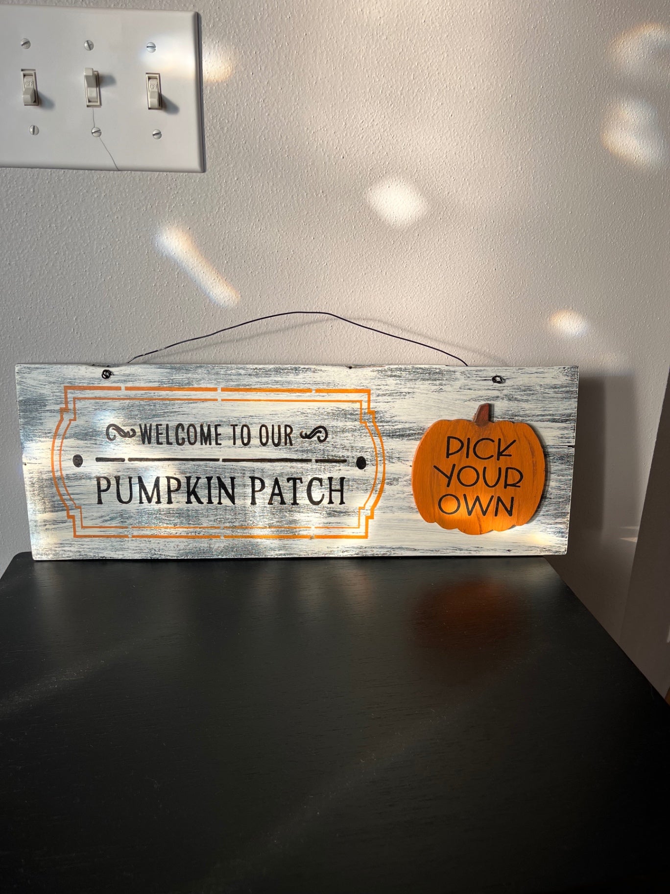 027 - 'Welcome to our Pumpkin Patch' Wooden Sign