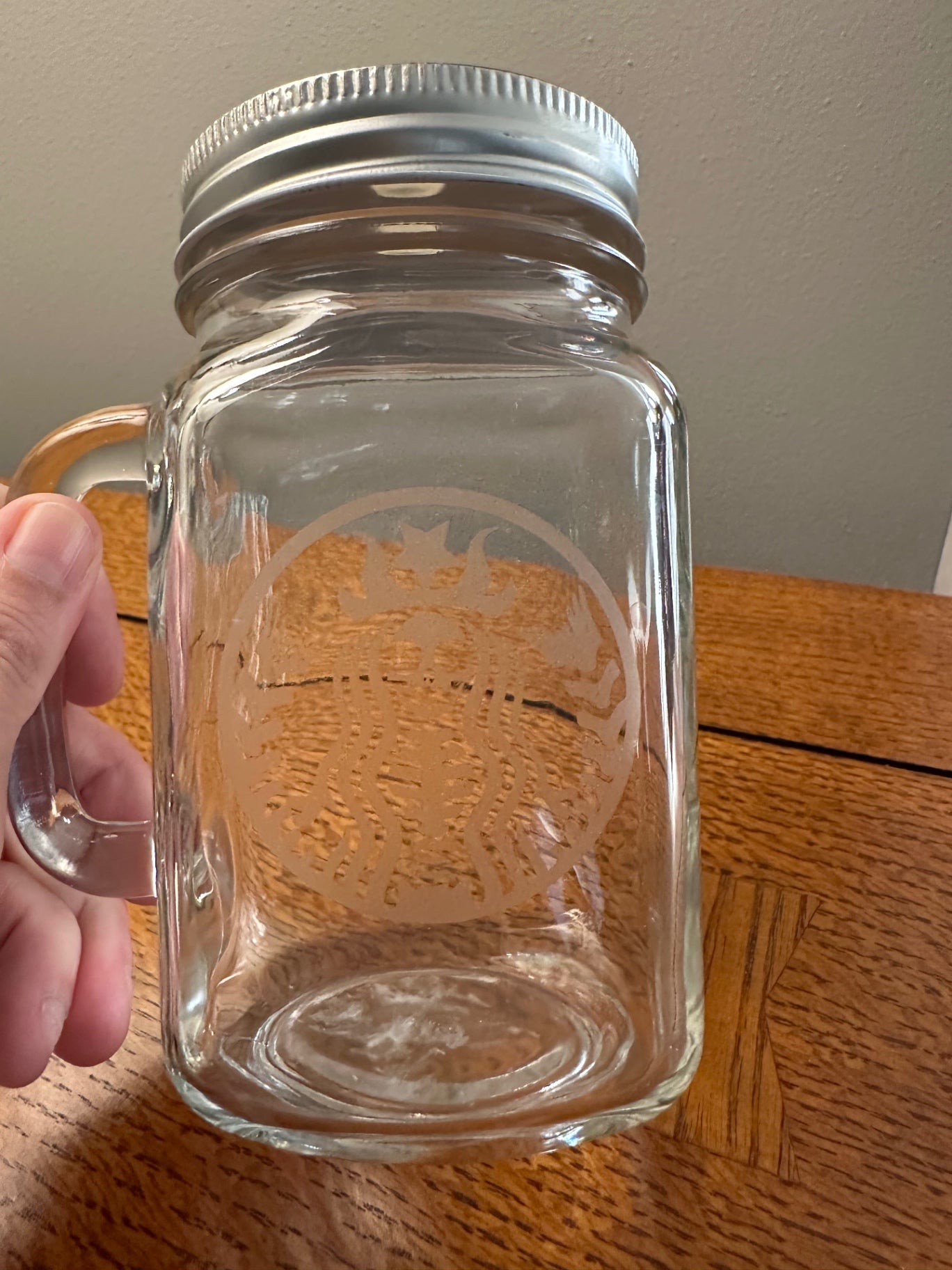 059 - Halloween Themed Glass Mason Jar mug