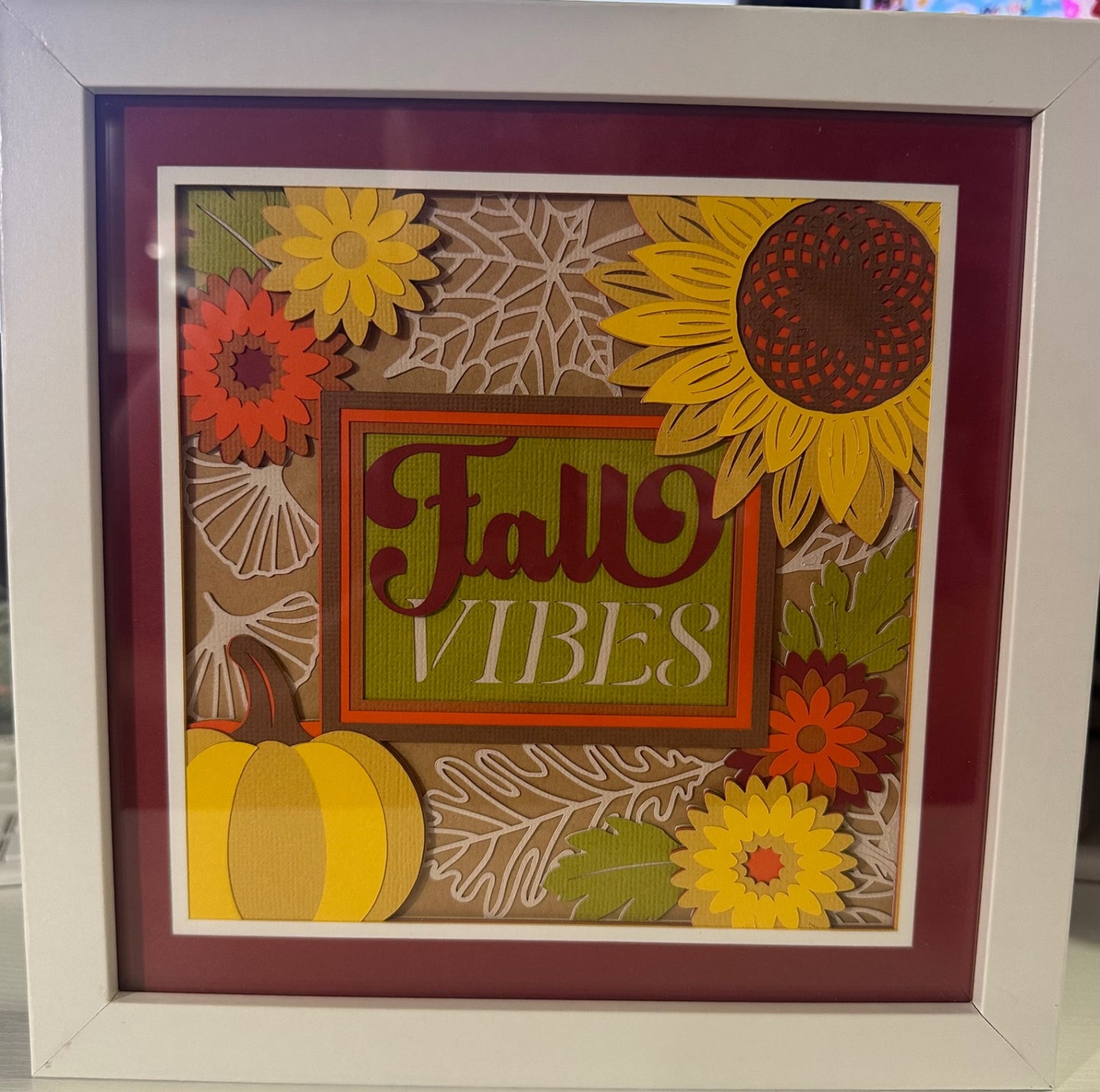 Fall Vibes Shadow Box