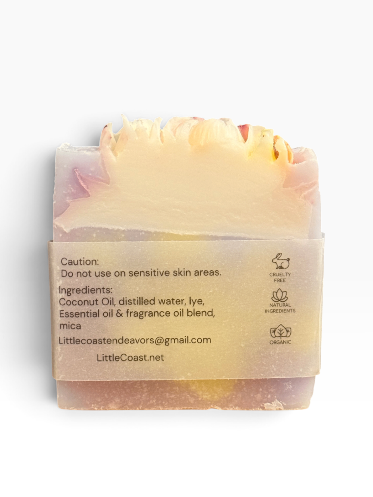 065 - Floral Banana Handmade Bar Soap
