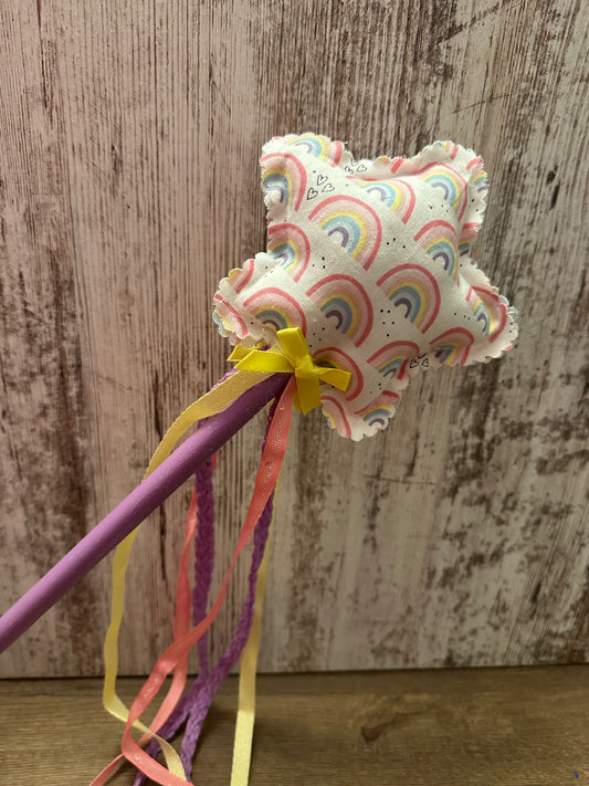 08 - Whimsical Rainbow Sewn Fairy Wand