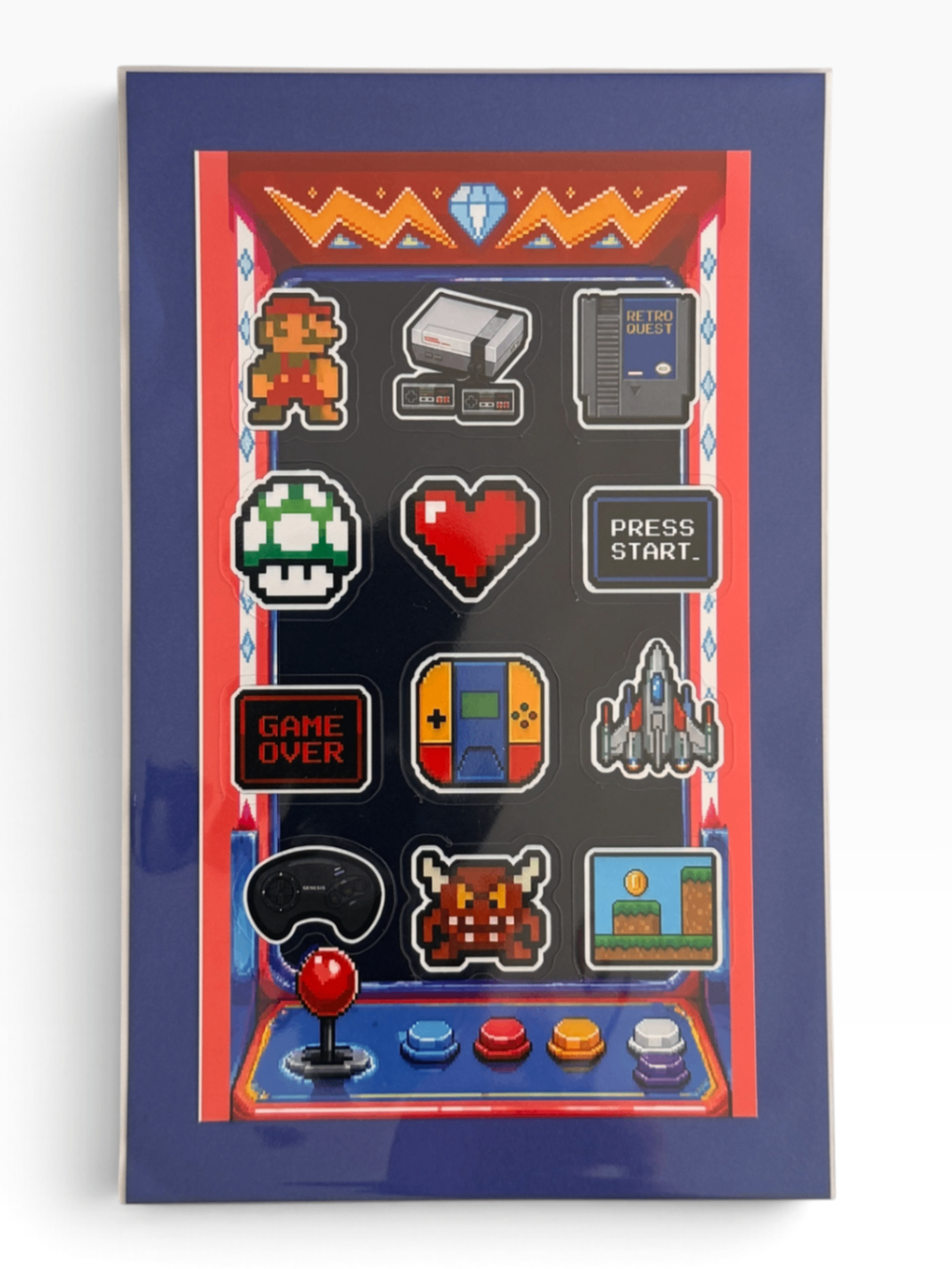 060 - Retro Gamer Sticker Sheet