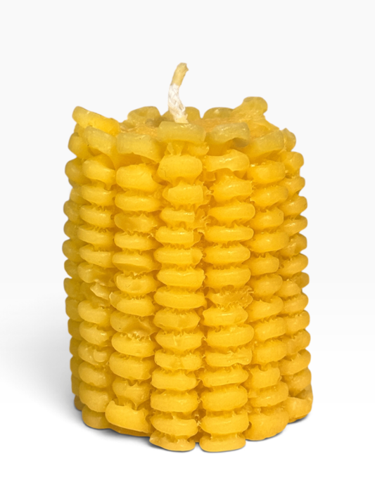 055 - Corncob Beeswax Candle
