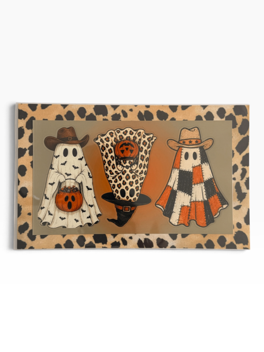 060 - Western Halloween Ghost Sticker Sheet