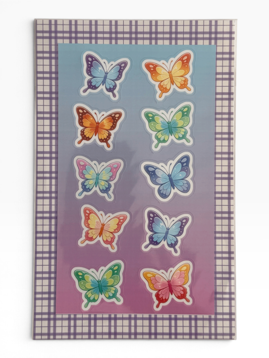 060 - Colorful Butterflies Sticker Sheet