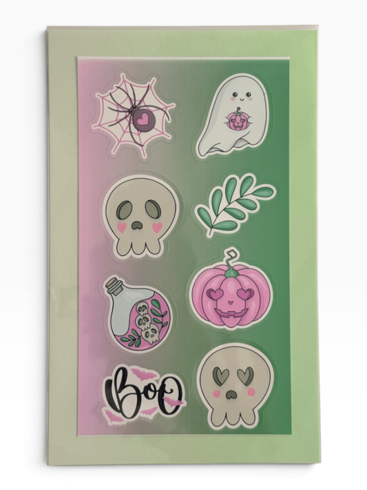 060 - Pastel Spooky Halloween Sticker Sheet