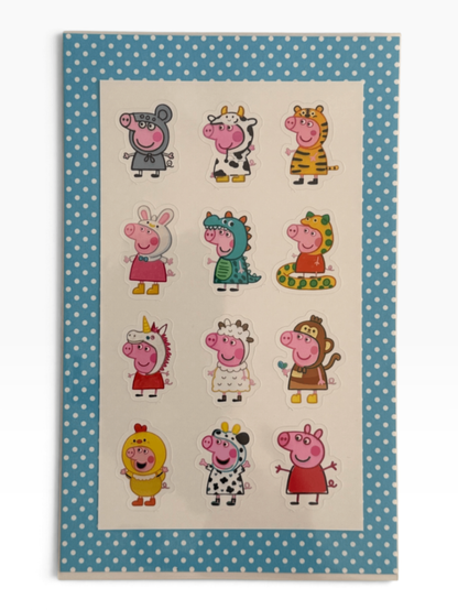 060 - Dress-Up Pig Sticker Sheet