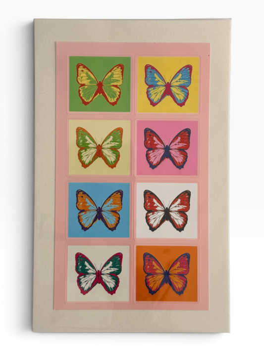 060 - Pop Art Butterflies Sticker Sheet