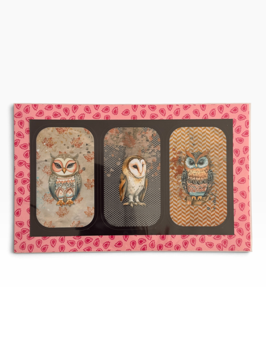 060 - Vintage Owl Sticker Sheet