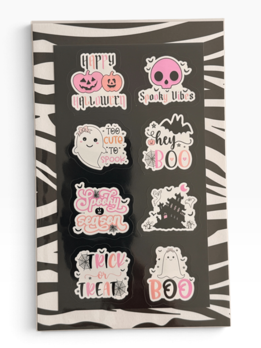 060 - Girly Spooky Halloween Sticker Sheet