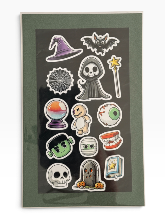 060 - Cute Spooky Halloween Sticker Sheet
