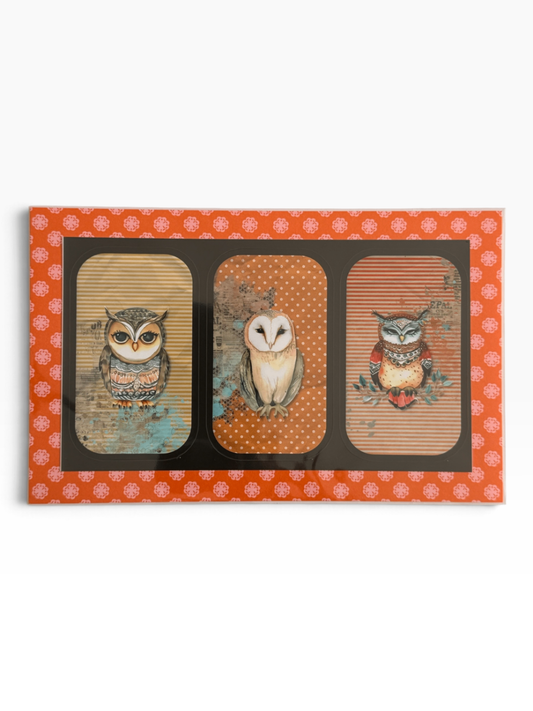 060 - Vintage Owls Sticker Sheet
