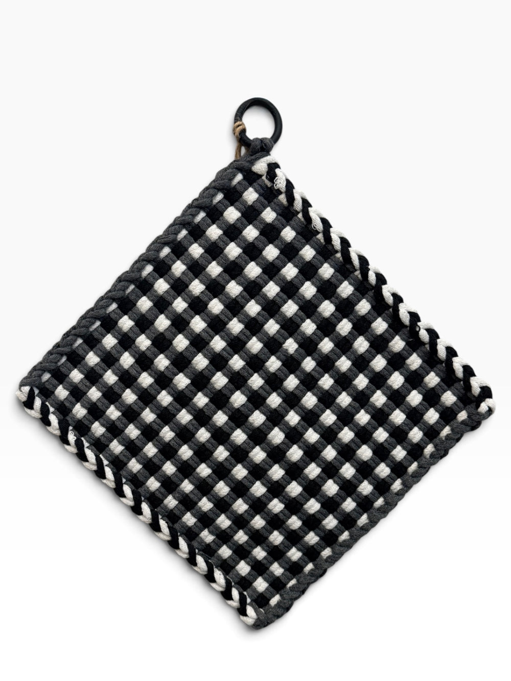 051 - Buffalo Gingham Loom Woven Potholder