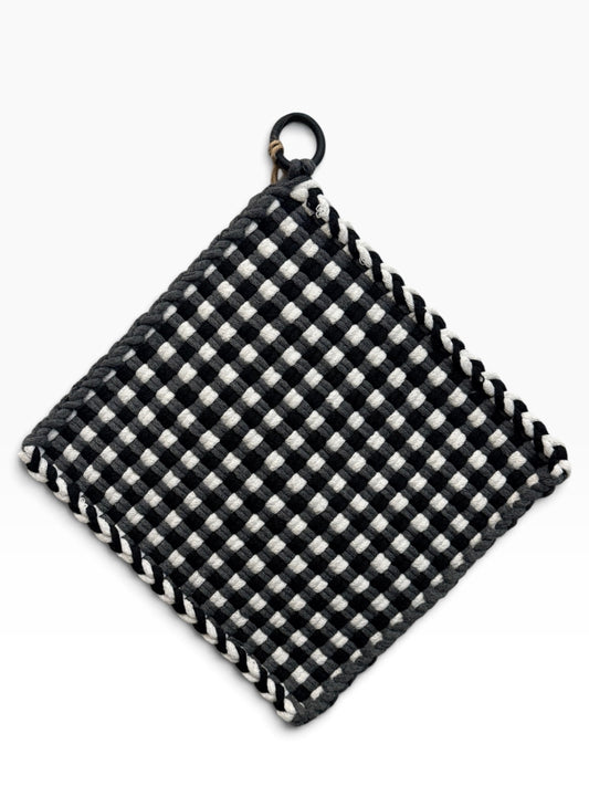 051 - Buffalo Gingham Loom Woven Potholder