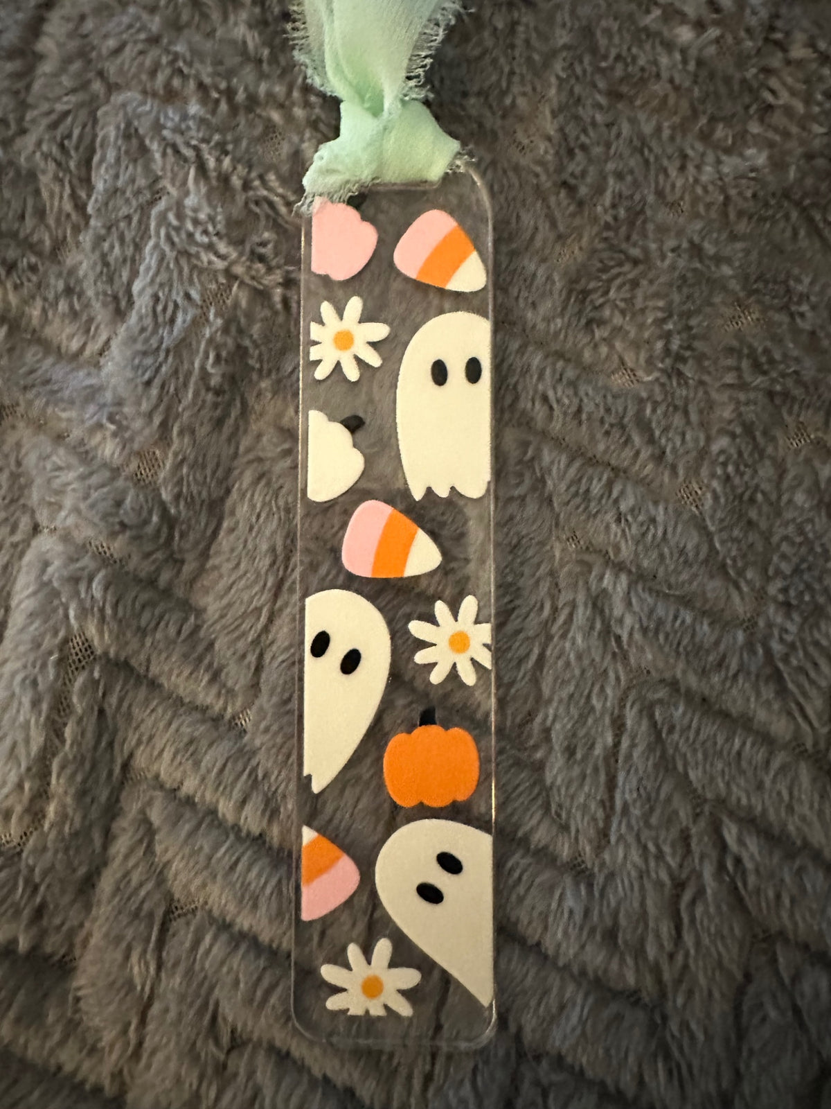 059 - Halloween Ghost and Candy Corn Bookmark