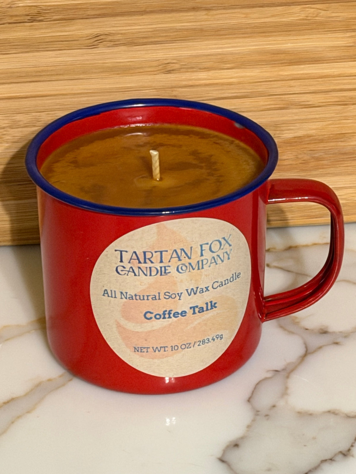 050 - Coffee Talk Camp Cup Soy Candle