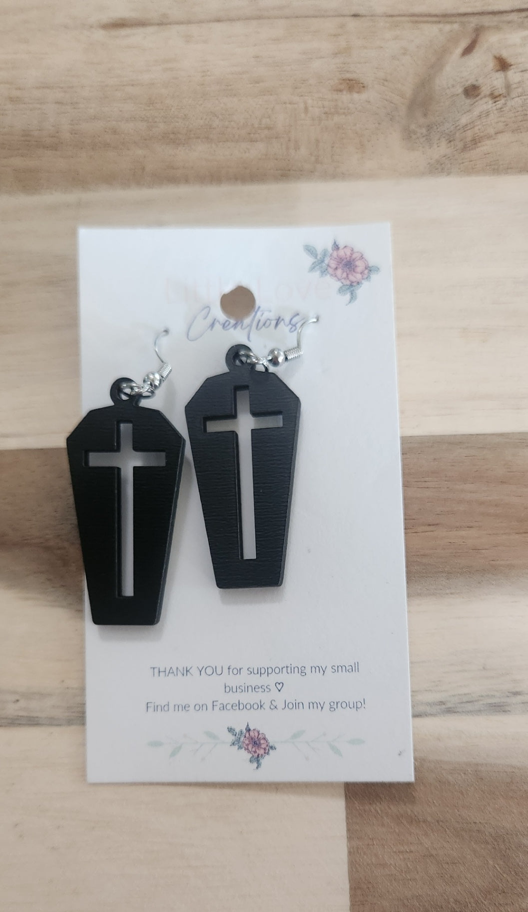 011 - Coffin Dangle Earrings