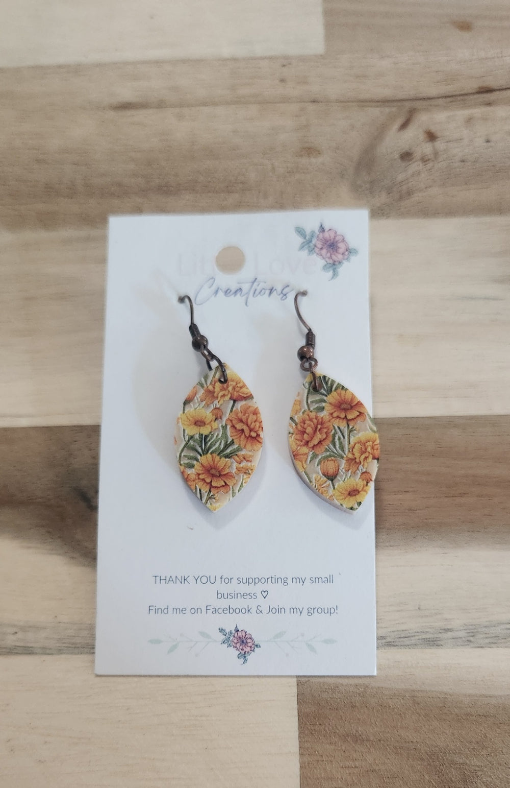 011 - Mini Marigold Dangle Earrings