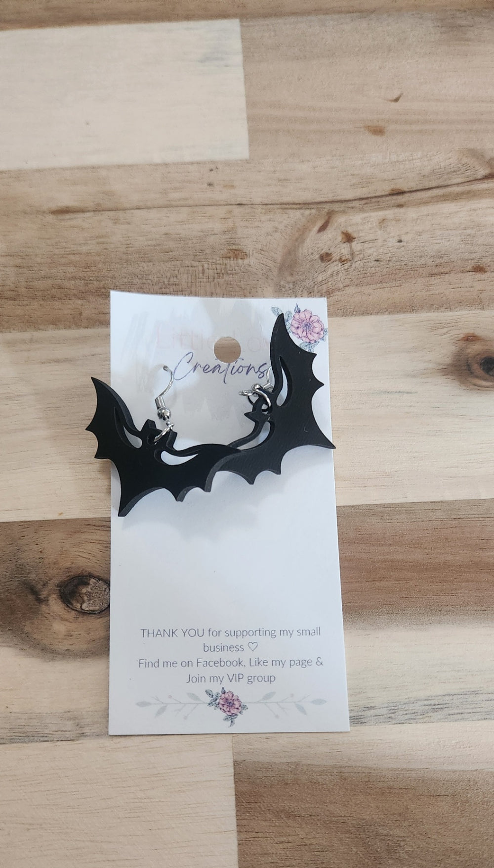 011 - Bat Dangle Earrings