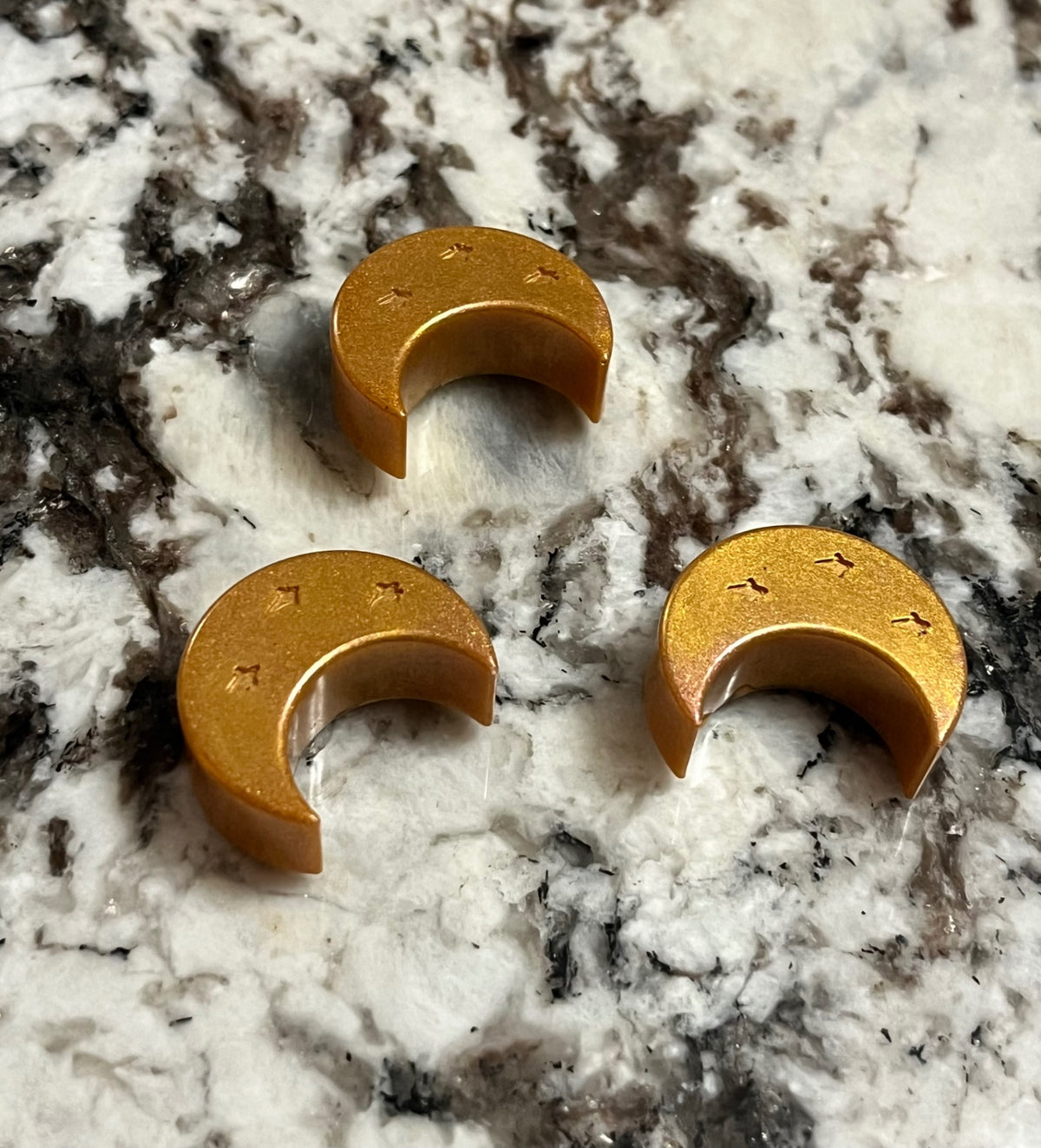 Little Halloween Moon Resin Magnets