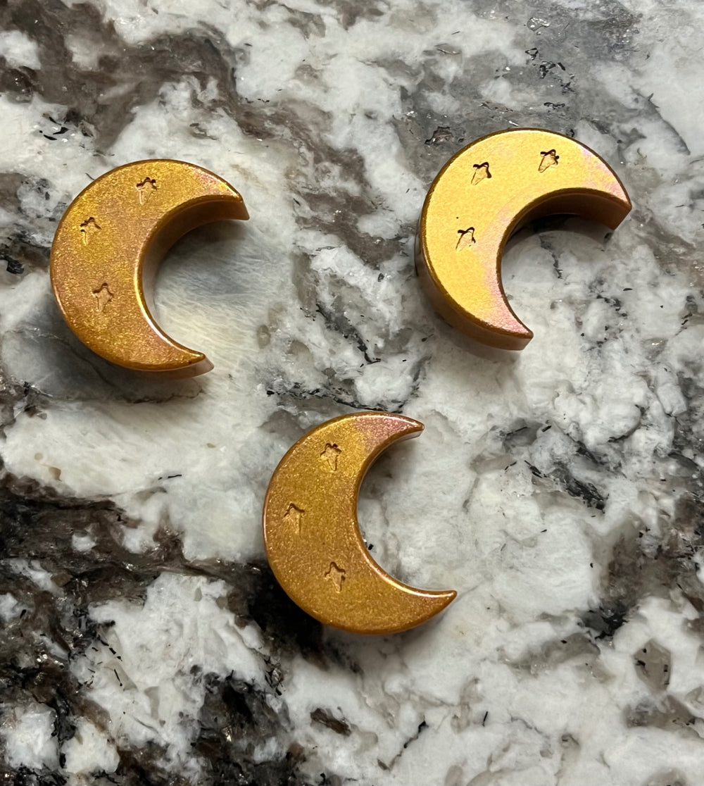 Little Halloween Moon Resin Magnets