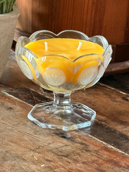 076 - Fragrance-Free Beeswax Candle Honey Parlor