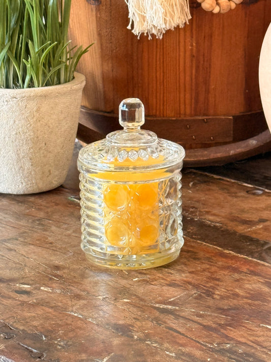 076 - Fragrance-Free Beeswax Candle Honey Pot