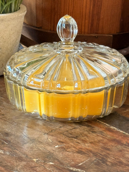 076 - Fragrance-Free Beeswax Candle Golden Estate