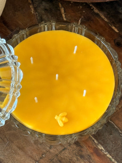 076 - Fragrance-Free Beeswax Candle Golden Estate
