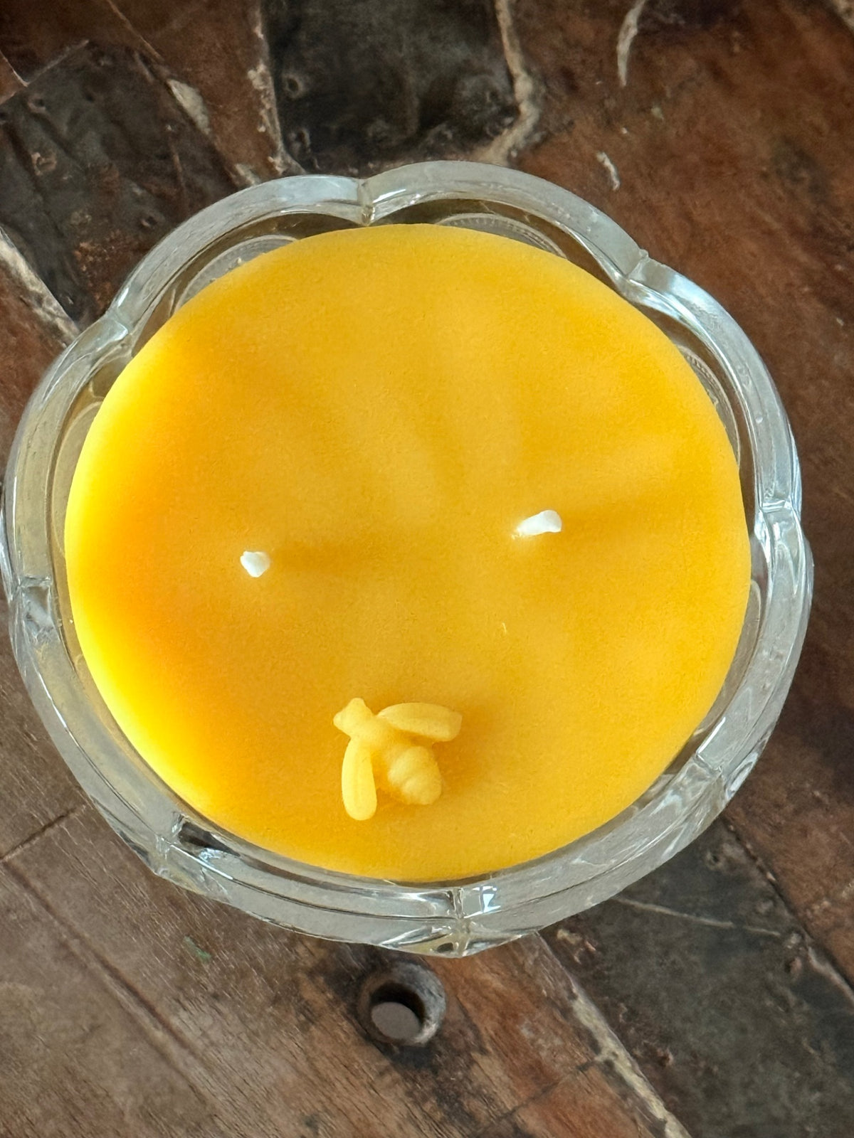 076 - Fragrance-Free Beeswax Candle Honey Parlor