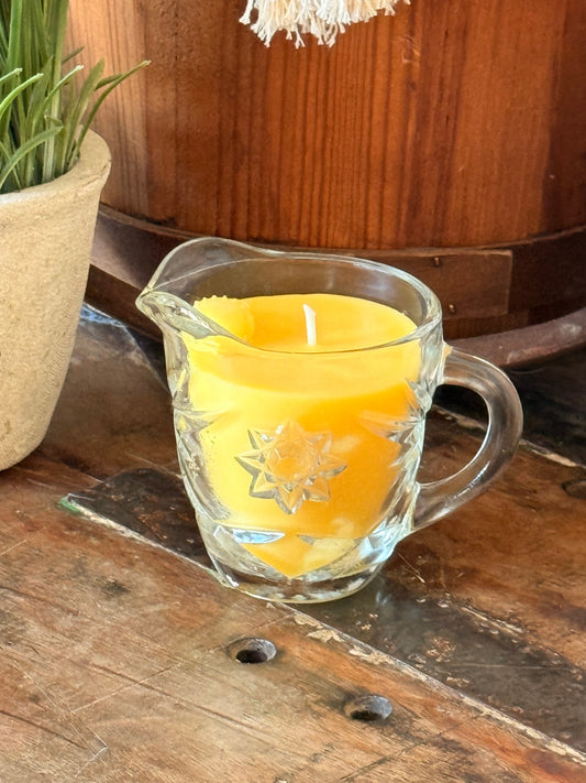 076 - Fragrance-Free Beeswax Candle Honey Pour