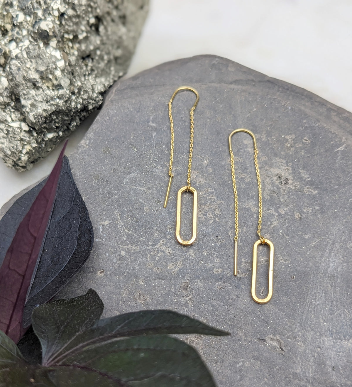 072 - Gold Threader Earrings: Elegant Dangle Earrings by Dynamo