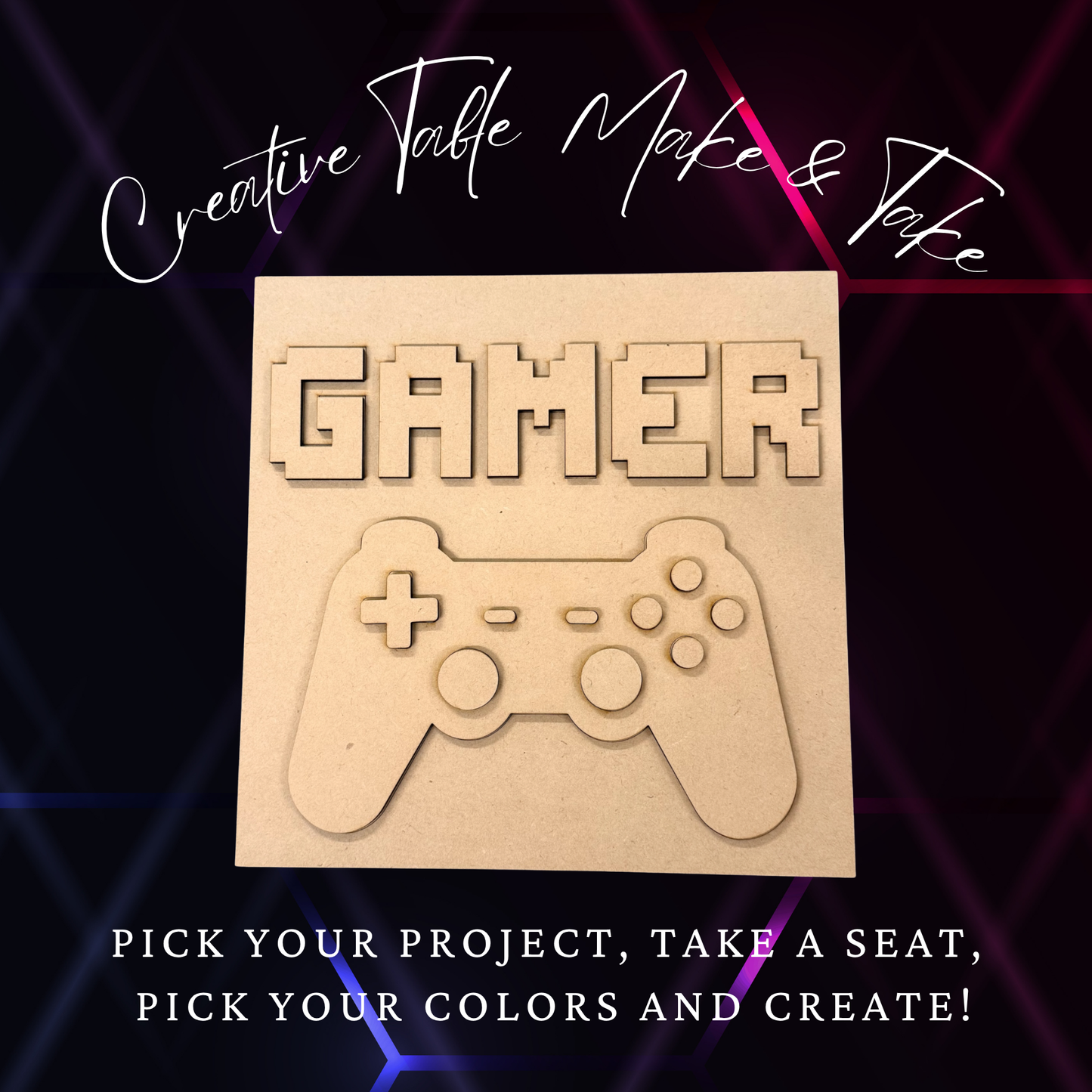 Layered Gamer Sign Creative Kit