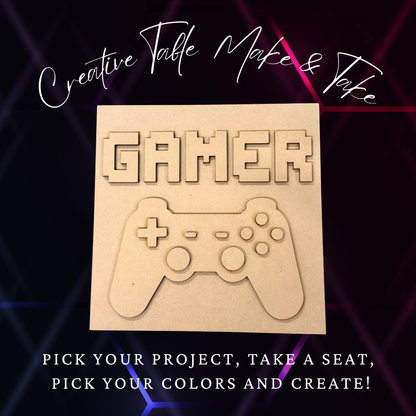 Layered Gamer Sign Creative Kit