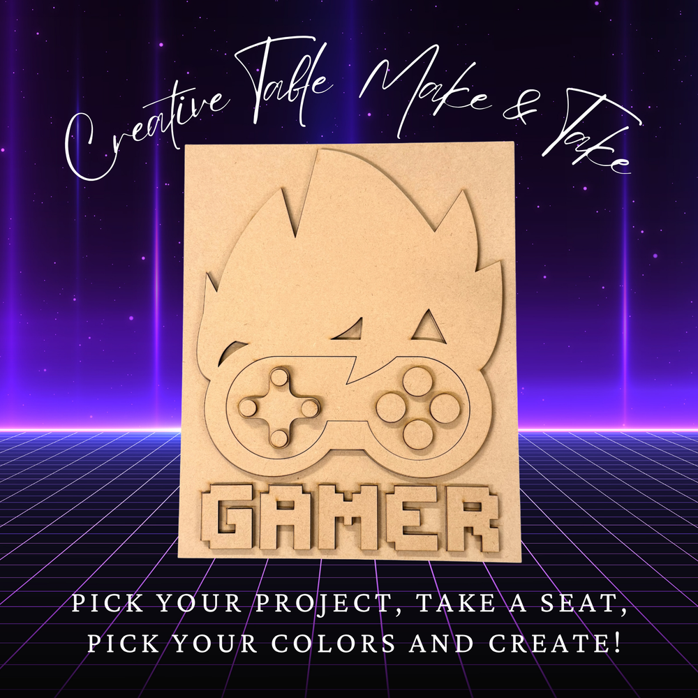 Layered Emo Gamer Sign Creative Kit