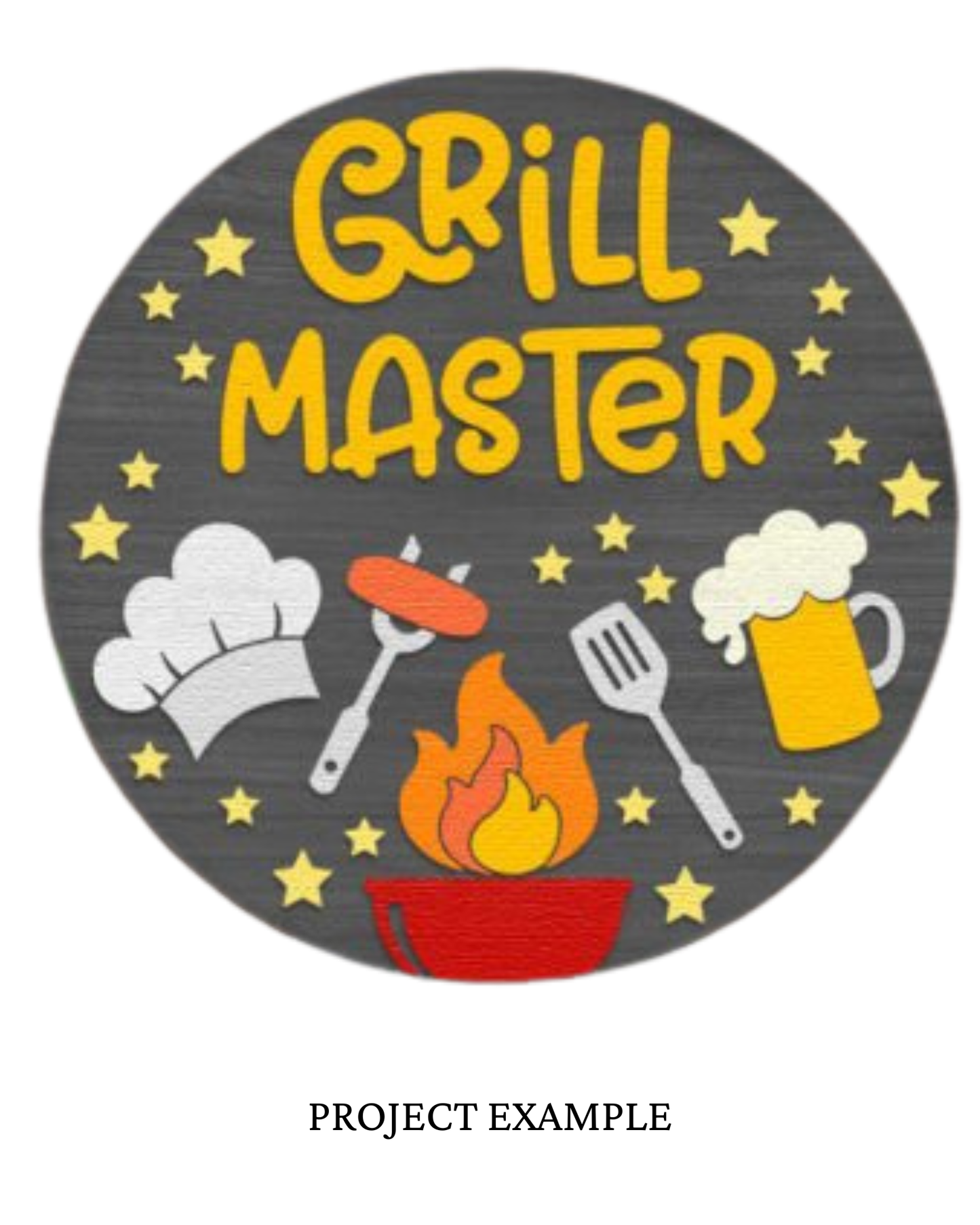 Grill Master Round Sign | Creative Table Project