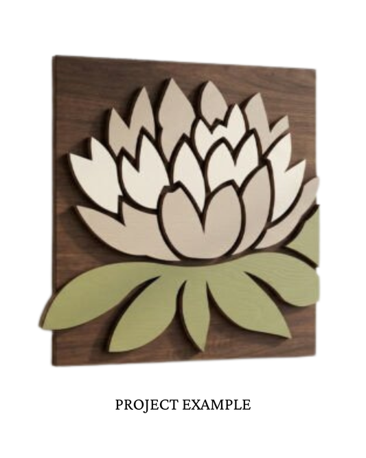 Lotus Flower Mosaic Sign | Creative Table Project