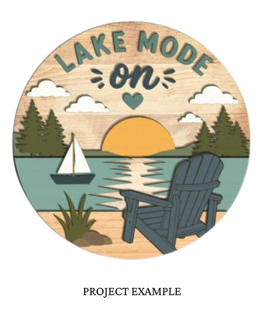 Lake Mode On Round Sign | Creative Table Project